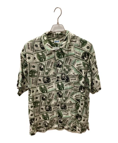 Schott（ショット）Schott (ショット) S/S SHIRT $110 PATTERNED グリーン サイズ:XLの古着・服飾アイテム