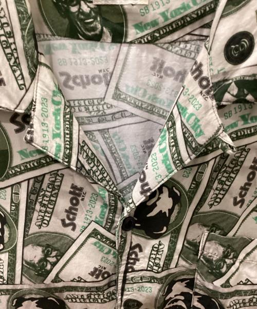 Schott（ショット）Schott (ショット) S/S SHIRT $110 PATTERNED グリーン サイズ:XLの古着・服飾アイテム