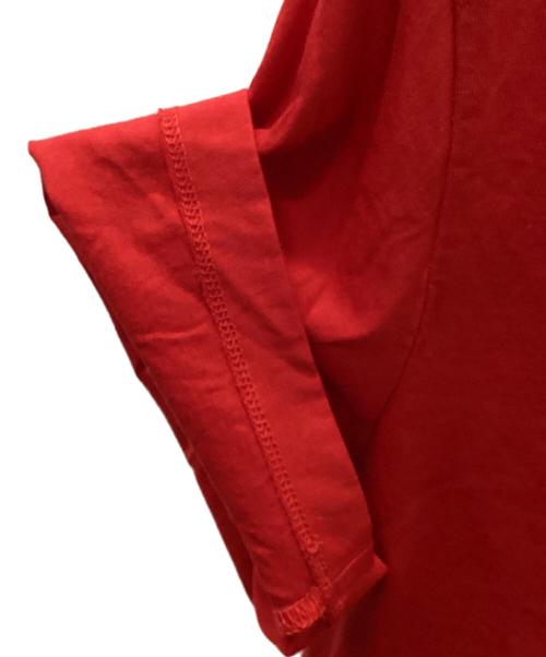 DSQUARED2（ディースクエアード）DSQUARED2 (ディースクエアード) DSQUARED2ロゴプリント付Tシャツ レッド サイズ:Sの古着・服飾アイテム