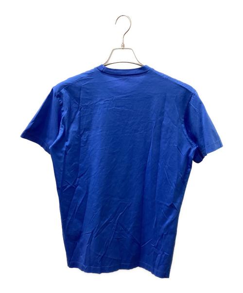 DSQUARED2（ディースクエアード）DSQUARED2 (ディースクエアード) DSQUARED2ロゴプリント付Tシャツ ブルー サイズ:Sの古着・服飾アイテム