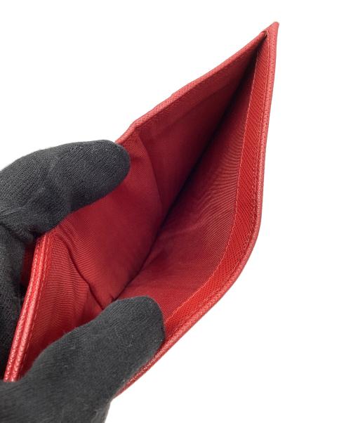 PRADA（プラダ）PRADA (プラダ) コンパクト財布 レッドの古着・服飾アイテム