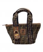 FENDIフェンディ）の古着「00sオールドハンドバッグ」｜ブラウン