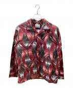 NEXUSVIIネクサスセブン）の古着「オープンカラーシャツビーコン」｜レッド×グレー