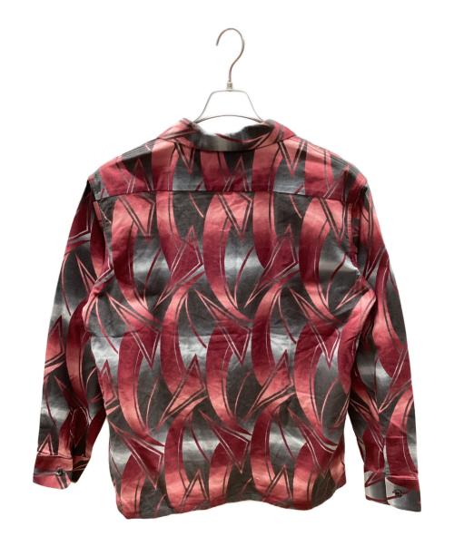 NEXUSVII（ネクサスセブン）NEXUSVII (ネクサスセブン) オープンカラーシャツビーコン レッド×グレー サイズ:48の古着・服飾アイテム