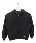 X-LARGEエクストララージ）の古着「STUDDED フーディー ワークジャケット」｜ブラック