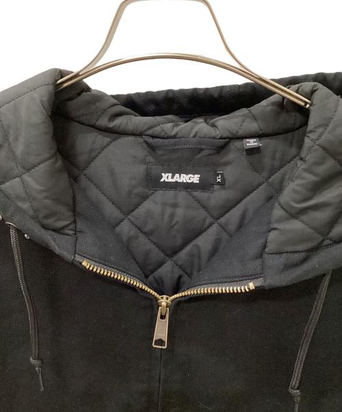 X-LARGE（エクストララージ）X-LARGE (エクストララージ) STUDDED フーディー ワークジャケット ブラック サイズ:XLの古着・服飾アイテム