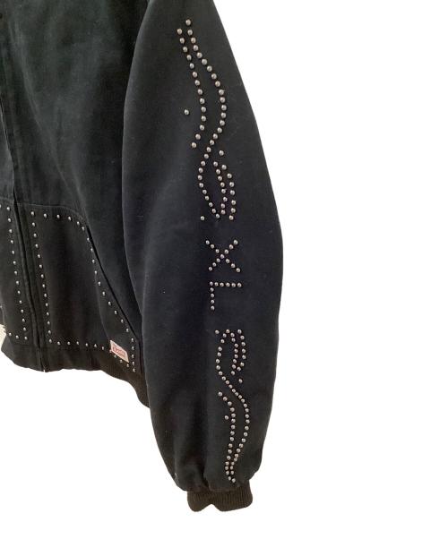 X-LARGE（エクストララージ）X-LARGE (エクストララージ) STUDDED フーディー ワークジャケット ブラック サイズ:XLの古着・服飾アイテム