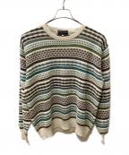 Christian Dior MONSIEURクリスチャンディオールムッシュ）の古着「ヴィンテージ3Dニット」｜ホワイト×ブルー