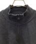 中古・古着 crepuscule (クレプスキュール) Light Moss Stitch Half-Zip ブラック サイズ:2：6000円