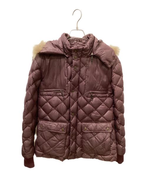 HAMNETT（ハムネット）HAMNETT (ハムネット) キルティングダウンジャケット パープル サイズ:Mの古着・服飾アイテム