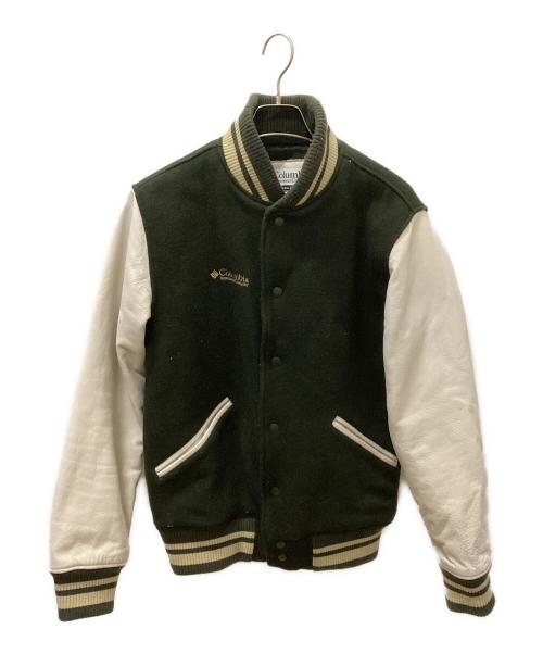 Columbia（コロンビア）Columbia (コロンビア) 袖革アンボイヒル ジャケット モスグリーン×ホワイト サイズ:Sの古着・服飾アイテム