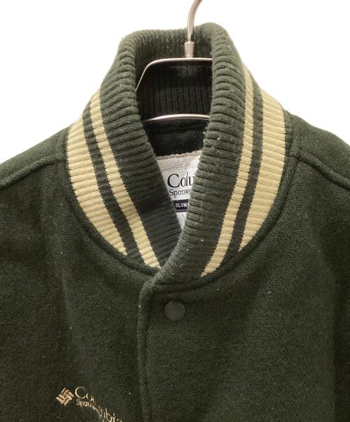 Columbia（コロンビア）Columbia (コロンビア) 袖革アンボイヒル ジャケット モスグリーン×ホワイト サイズ:Sの古着・服飾アイテム