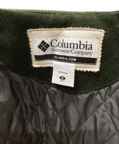 Columbia（コロンビア）Columbia (コロンビア) 袖革アンボイヒル ジャケット モスグリーン×ホワイト サイズ:Sの古着・服飾アイテム