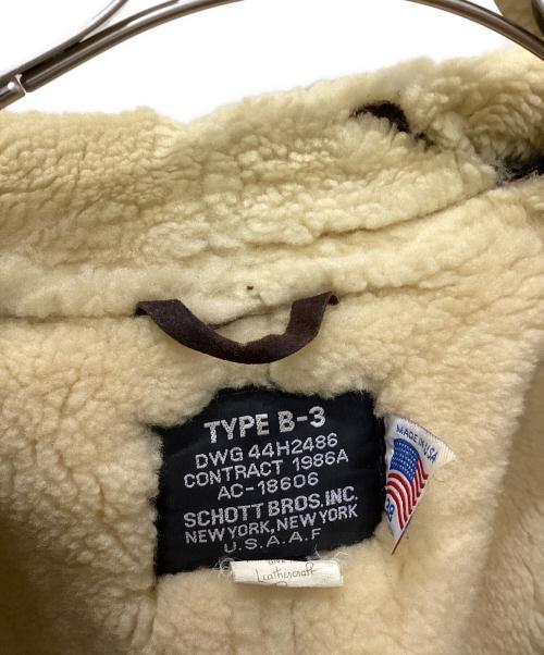 Schott（ショット）Schott (ショット) B-3ジャケット ブラウン サイズ:Mの古着・服飾アイテム