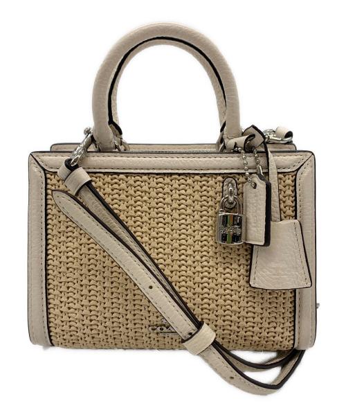 COACH（コーチ）COACH (コーチ) 2WAYショルダーポーチ ベージュ×ホワイトの古着・服飾アイテム