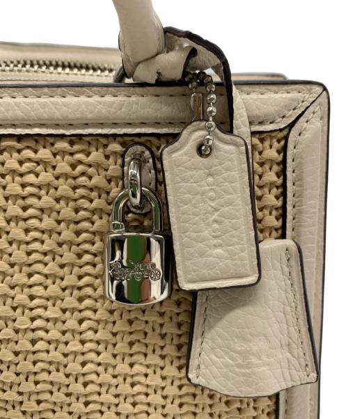 COACH（コーチ）COACH (コーチ) 2WAYショルダーポーチ ベージュ×ホワイトの古着・服飾アイテム