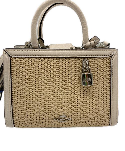 COACH（コーチ）COACH (コーチ) 2WAYショルダーポーチ ベージュ×ホワイトの古着・服飾アイテム