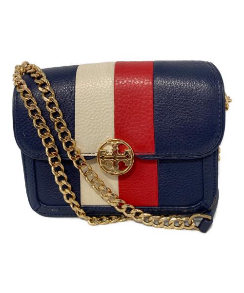 TORY BURCH（トリーバーチ）TORY BURCH (トリーバーチ) チェーンミニショルダーバッグ ネイビーの古着・服飾アイテム