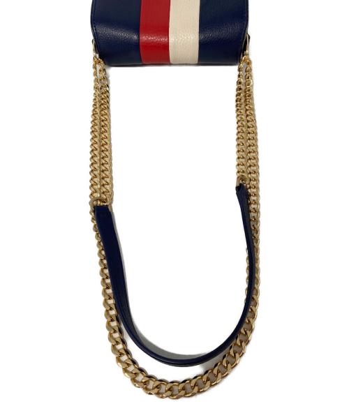 TORY BURCH（トリーバーチ）TORY BURCH (トリーバーチ) チェーンミニショルダーバッグ ネイビーの古着・服飾アイテム