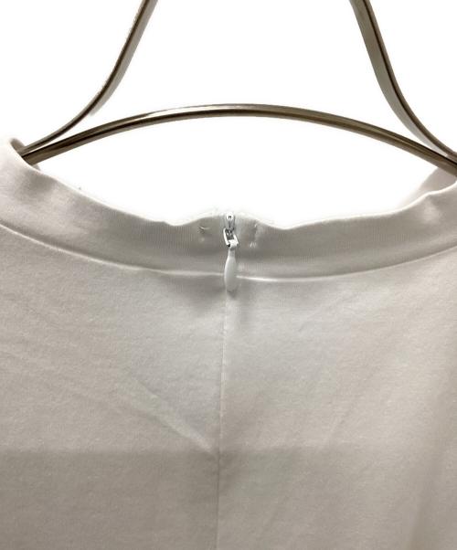 ENFOLD（エンフォルド）ENFOLD (エンフォルド) バックジップ半袖カットソー ホワイト サイズ:38の古着・服飾アイテム