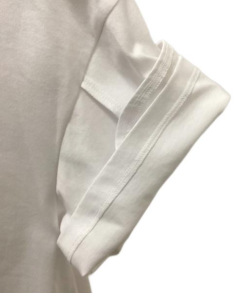 ENFOLD（エンフォルド）ENFOLD (エンフォルド) バックジップ半袖カットソー ホワイト サイズ:38の古着・服飾アイテム