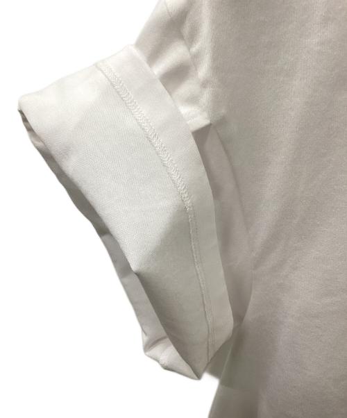 ENFOLD（エンフォルド）ENFOLD (エンフォルド) バックジップ半袖カットソー ホワイト サイズ:38の古着・服飾アイテム