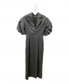 ENFOLDエンフォルド）の古着「パフスリーブワンピース」｜グレー