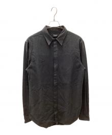 MARCELO BURLON（マルセロバーロン）の古着「シャドーフェザープリントシャツ」｜ブラック