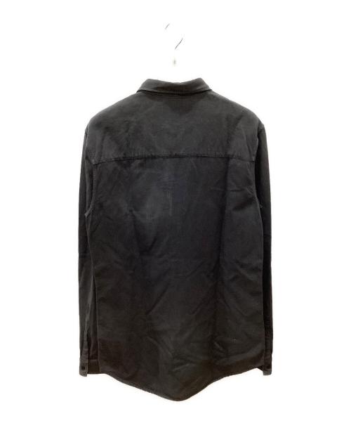 MARCELO BURLON（マルセロバーロン）MARCELO BURLON (マルセロバーロン) シャドーフェザープリントシャツ ブラック サイズ:Mの古着・服飾アイテム