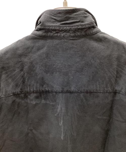 MARCELO BURLON（マルセロバーロン）MARCELO BURLON (マルセロバーロン) シャドーフェザープリントシャツ ブラック サイズ:Mの古着・服飾アイテム