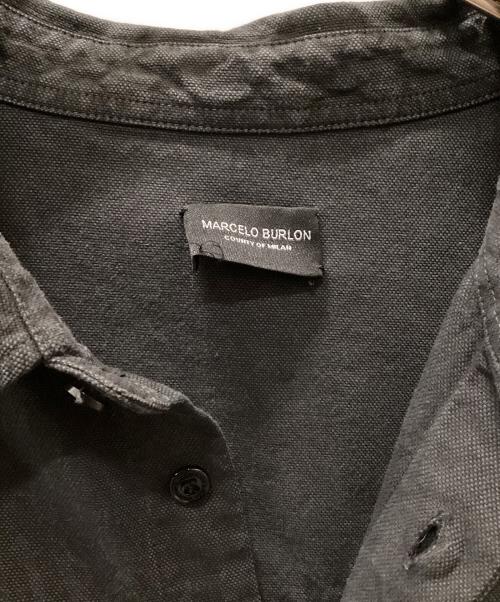MARCELO BURLON（マルセロバーロン）MARCELO BURLON (マルセロバーロン) シャドーフェザープリントシャツ ブラック サイズ:Mの古着・服飾アイテム