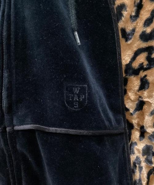WTAPS（ダブルタップス）WTAPS (ダブルタップス) ベロアジップパーカー ブラック×ブラウン サイズ:Mの古着・服飾アイテム