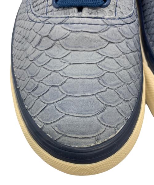 WTAPS（ダブルタップス）WTAPS (ダブルタップス) VANS (バンズ) パイソン型押しスニーカー ブルー サイズ:27cmの古着・服飾アイテム