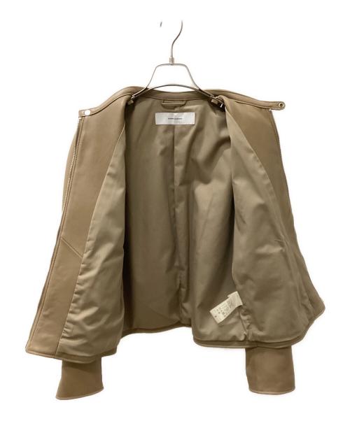 JOURNAL STANDARD（ジャーナルスタンダード）JOURNAL STANDARD (ジャーナルスタンダード) シープレザーシングルライダースブルゾン ブラウン サイズ:Mの古着・服飾アイテム