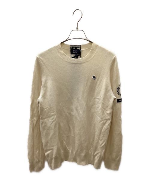 PEARLY GATES（パーリーゲイツ）PEARLY GATES (パーリーゲイツ) カシミヤニット ベージュ サイズ:5の古着・服飾アイテム