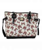 DOONEY&BOURKE×DISNEYドゥーニーアンドバーク×ディズニー）の古着「ミニーリボン柄トートバッグ」