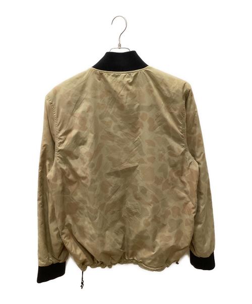 stussy（ステューシー）stussy (ステューシー) リバーシブルフライトジャケット ベージュ×ブラック サイズ:不明の古着・服飾アイテム