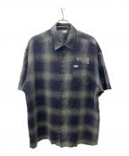 CalTopキャルトップ）の古着「オンブレチェックシャツ」｜ブラック