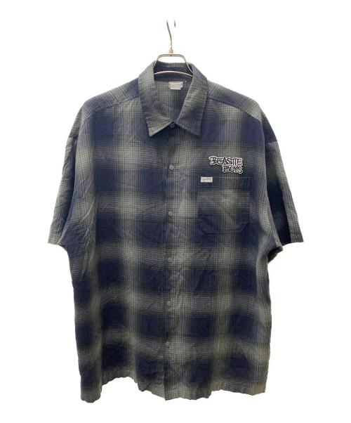 CalTop（キャルトップ）CalTop (キャルトップ) オンブレチェックシャツ ブラック サイズ:不明の古着・服飾アイテム