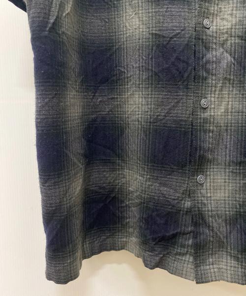 CalTop（キャルトップ）CalTop (キャルトップ) オンブレチェックシャツ ブラック サイズ:不明の古着・服飾アイテム