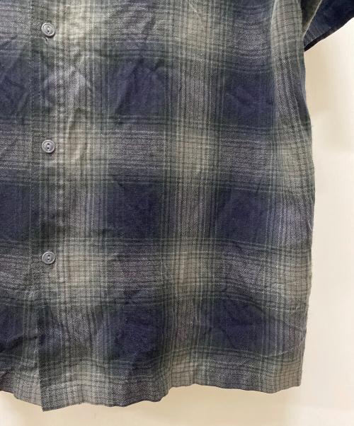 CalTop（キャルトップ）CalTop (キャルトップ) オンブレチェックシャツ ブラック サイズ:不明の古着・服飾アイテム