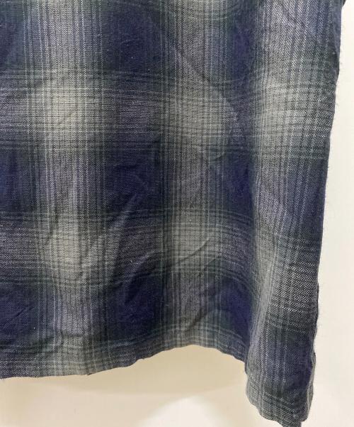 CalTop（キャルトップ）CalTop (キャルトップ) オンブレチェックシャツ ブラック サイズ:不明の古着・服飾アイテム