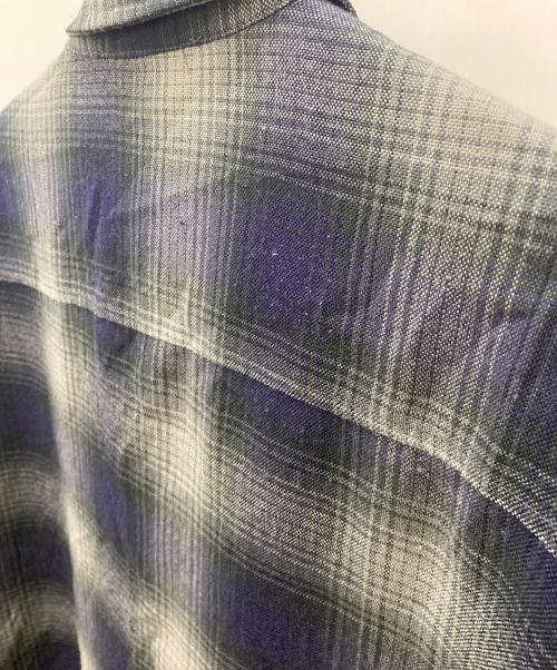 CalTop（キャルトップ）CalTop (キャルトップ) オンブレチェックシャツ ブラック サイズ:不明の古着・服飾アイテム