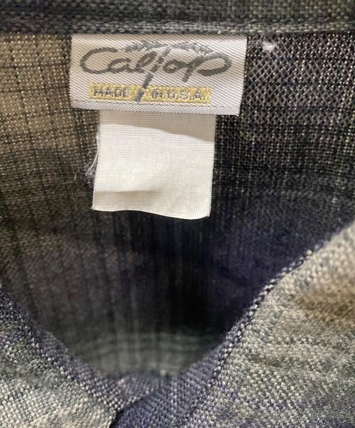CalTop（キャルトップ）CalTop (キャルトップ) オンブレチェックシャツ ブラック サイズ:不明の古着・服飾アイテム
