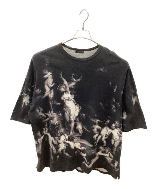 LAD MUSICIAN（ラッドミュージシャン）LAD MUSICIAN (ラッドミュージシャン) 19SS SUPER BIG T-SHIRT 14/1 T-CLOTH INKJET ANGELS  ブラック サイズ:記載なしの古着・服飾アイテム