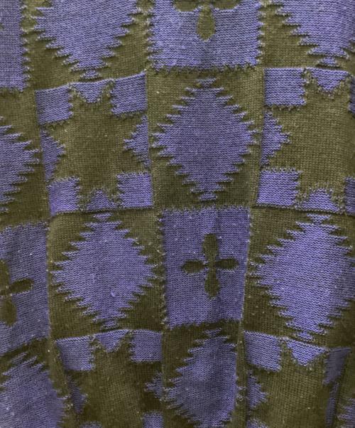 Yves Saint Laurent（イヴサンローラン）Yves Saint Laurent (イヴサンローラン) セーター ブラック×ブルー サイズ:不明の古着・服飾アイテム