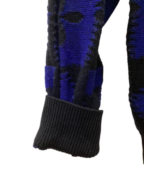 Yves Saint Laurent（イヴサンローラン）Yves Saint Laurent (イヴサンローラン) セーター ブラック×ブルー サイズ:不明の古着・服飾アイテム