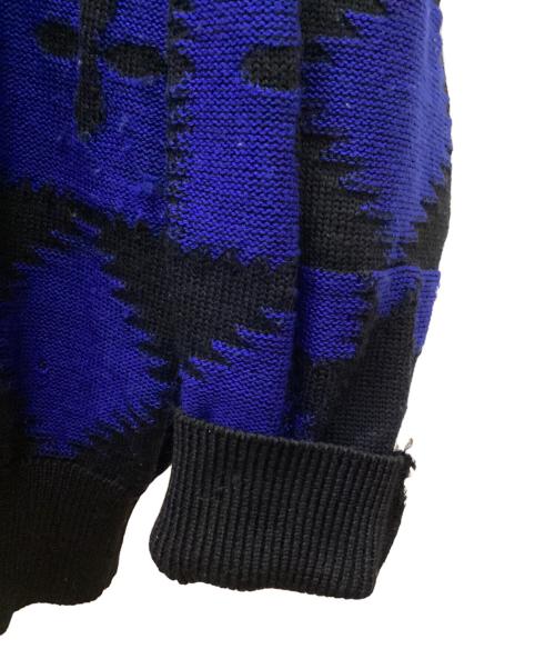 Yves Saint Laurent（イヴサンローラン）Yves Saint Laurent (イヴサンローラン) セーター ブラック×ブルー サイズ:不明の古着・服飾アイテム