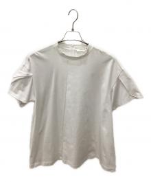 ENFOLD（エンフォルド）の古着「UPPER-ARM HIDDEN T-SHIRT」｜ホワイト