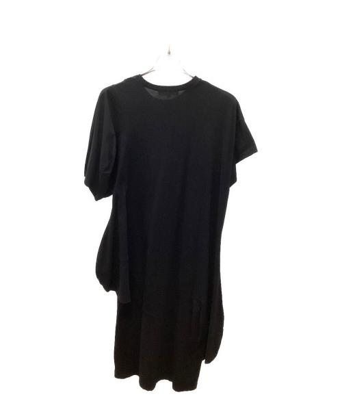 ENFOLD（エンフォルド）ENFOLD (エンフォルド) SOLID-WAVE DRESS ブラック サイズ:Sの古着・服飾アイテム